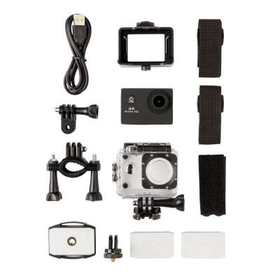 Экшн-камера 4K, черный под нанесение логотипа