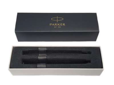 Набор Parker Sonnet: ручка роллер, ручка шариковая под нанесение логотипа