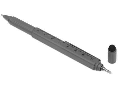 Ручка-стилус металлическая шариковая Tool с уровнем и отверткой под нанесение логотипа