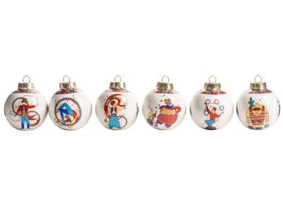 Набор новогодних шаров Рождественские сказания под нанесение логотипа
