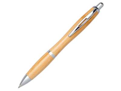 Ручка шариковая Nash из бамбука под нанесение логотипа