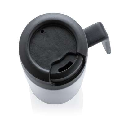 Термокружка с ручкой Coffee-to-go, белый под нанесение логотипа