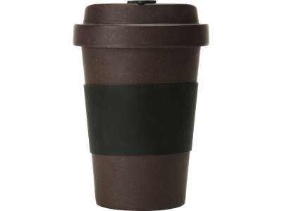 Стакан из кофе с силиконовой манжетой Latte под нанесение логотипа