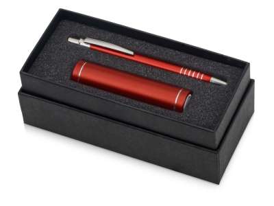 Подарочный набор Essentials Bremen с ручкой и зарядным устройством под нанесение логотипа
