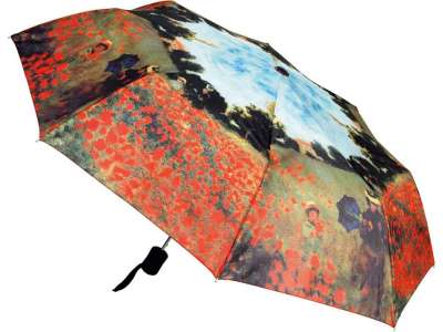 Набор Моне. Поле маков: платок, складной зонт под нанесение логотипа