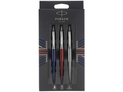 Набор Parker Jotter London Trio: ручка гелевая, ручка шариковая. карандаш под нанесение логотипа