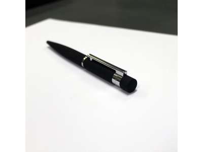 Ручка шариковая Loop Black под нанесение логотипа