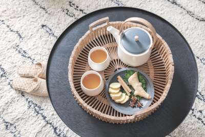 Набор керамический чайник Ukiyo с чашками под нанесение логотипа