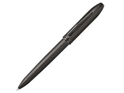 Ручка шариковая Townsend Black Micro Knurl под нанесение логотипа