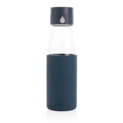 Стеклянная бутылка для воды Ukiyo с силиконовым держателем под нанесение логотипа