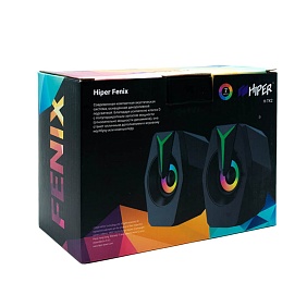 Колонки игровые HIPER FENIX, черный с логотипом, рис. 3 — Колонки BIZGIFT