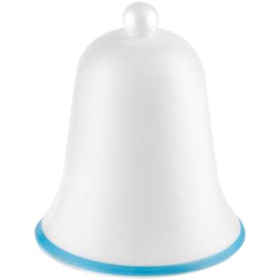 Фарфоровый колокольчик «С голубой каемочкой!» под нанесение логотипа