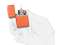 Зажигалка ZIPPO Classic с покрытием Orange Matte под нанесение логотипа