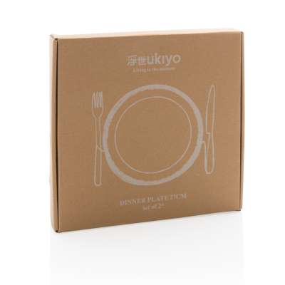 Набор керамических тарелок Ukiyo, 2 шт. под нанесение логотипа
