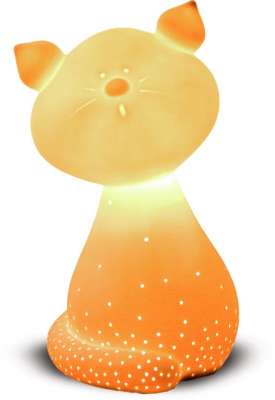 Светильник керамический «Кот» под нанесение логотипа
