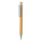 Бамбуковая ручка с клипом из пшеничной соломы фото