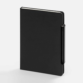 Блокнот Neli, черный с логотипом, рис. 5 — Блокноты BIZGIFT