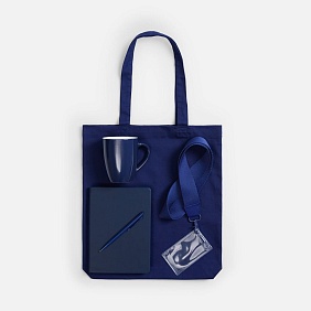 Набор Cortado, синий с логотипом, рис. 2 — Бизнес наборы BIZGIFT