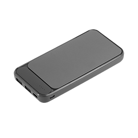 Внешний аккумулятор Старлайт Плюс НЕО (Starlight Plus NEO) 10000 mAh, серый с логотипом, рис. 1 — Портативные внешние аккумуляторы (Power Bank) BIZGIFT