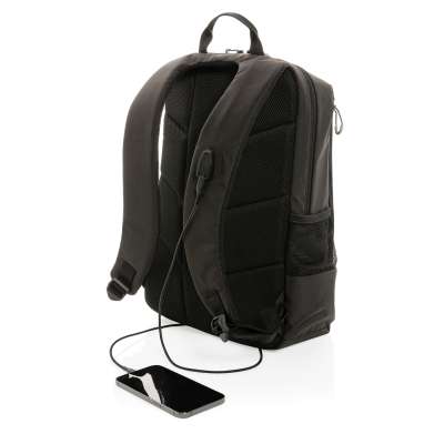 Рюкзак для ноутбука Impact Lima из rPET AWARETM, RFID, 15.6" под нанесение логотипа