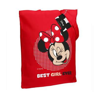 Холщовая сумка «Минни Маус. Best Girl Ever» под нанесение логотипа