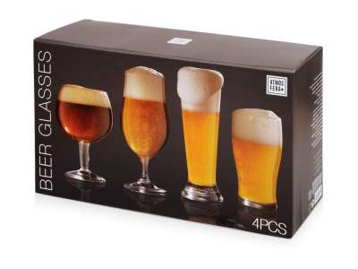 Набор бокалов для пива Artisan, 4 шт под нанесение логотипа