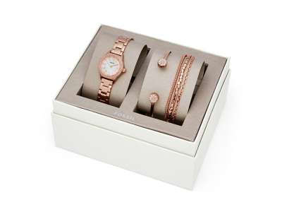 Подарочный набор: часы наручные женские, 4 браслета под нанесение логотипа