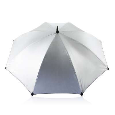 Зонт-трость Hurricane, d105 см, серебряный под нанесение логотипа