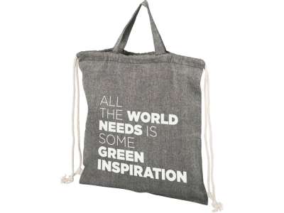 Рюкзак Be Inspired из переработанного хлопка под нанесение логотипа