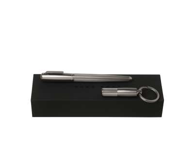 Подарочный набор: брелок, ручка-роллер под нанесение логотипа