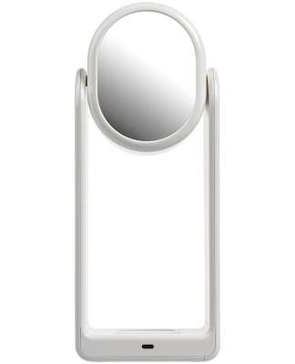 Настольная лампа с зеркалом и беспроводной зарядкой Tyro под нанесение логотипа