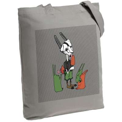 Холщовая сумка «Зайцы и морковное мороженое» под нанесение логотипа