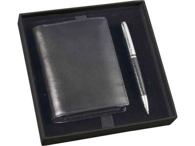 Набор: портмоне, ручка шариковая под нанесение логотипа