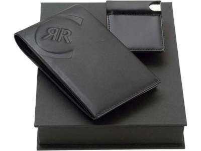 Подарочный набор: портмоне, визитница с флеш-картой на 4 Гб под нанесение логотипа
