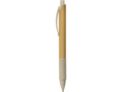 Ручка из бамбука и переработанной пшеницы шариковая Nara под нанесение логотипа