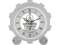 Часы настольные Шестеренки под нанесение логотипа