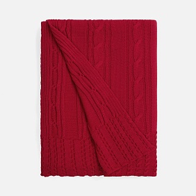 Плед Remitti, красный с логотипом, рис. 1 — Пледы BIZGIFT