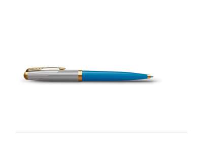 Ручка шариковая Parker 51 Premium Turquoise GT под нанесение логотипа