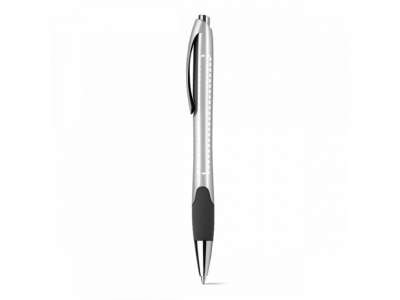 Шариковая ручка с противоскользящим покрытием MILEY SILVER под нанесение логотипа