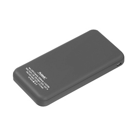 Внешний аккумулятор Старлайт Плюс НЕО (Starlight Plus NEO) 10000 mAh, серый с логотипом, рис. 4 — Портативные внешние аккумуляторы (Power Bank) BIZGIFT