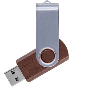 Флешка TWIST WOOD Темное дерево 4013.32.4ГБ с логотипом, рис. 1 — Деревянные флешки BIZGIFT