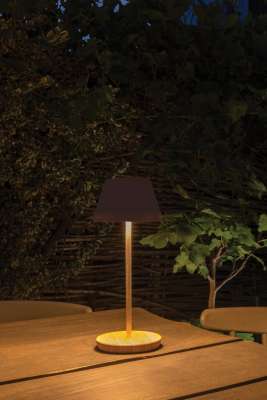 Беспроводная настольная лампа Pure Glow из переработанного пластика RCS под нанесение логотипа