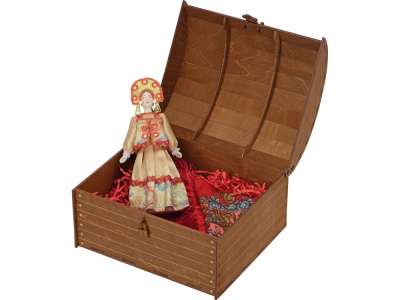 Подарочный набор Катерина: кукла, платок под нанесение логотипа