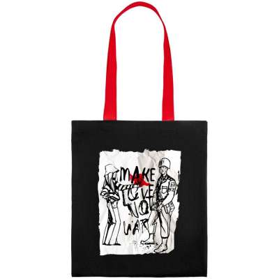 Холщовая сумка Make Love под нанесение логотипа