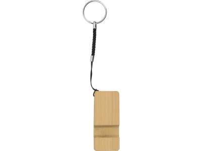 Брелок-держатель для телефона Reed из бамбука под нанесение логотипа