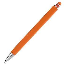 Шариковая ручка Куаттро (Quattro), оранжевая с логотипом, рис. 3 —  BIZGIFT