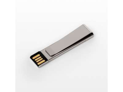 USB 2.0- флешка на 8 Гб Зажим под нанесение логотипа