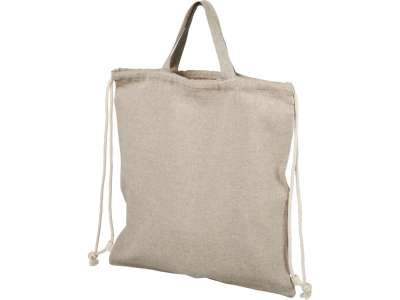 Сумка-рюкзак Pheebs из переработанного хлопка, 150 г/м² под нанесение логотипа