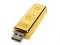 USB 3.0- флешка на 128 Гб в виде слитка золота под нанесение логотипа
