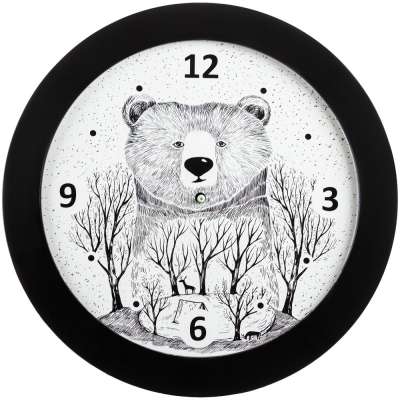 Часы настенные Bear под нанесение логотипа